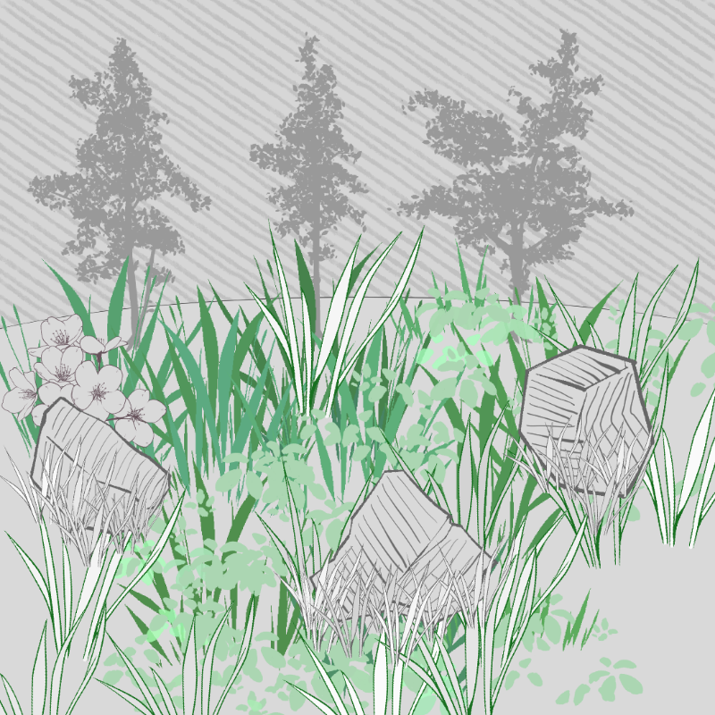 Wild Grass and Rubble #17 static token preview