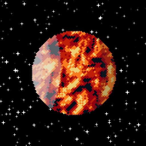 Pixel Planets #18 static token preview