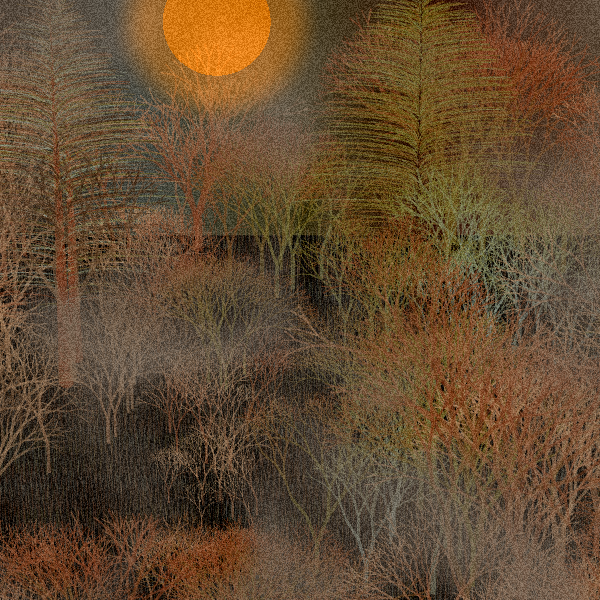 Moonlit Native Bush #12 static token preview