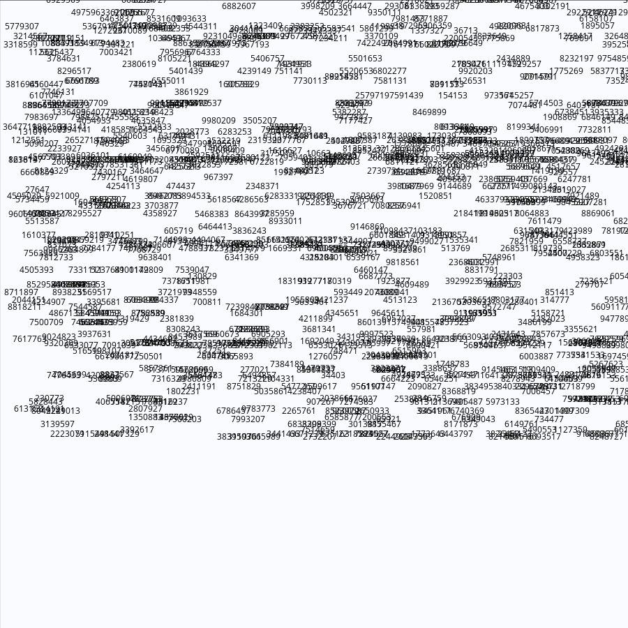 Painting by Random Prime Numbers #16 static token preview