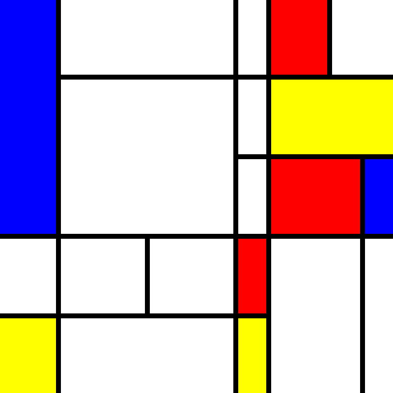 compositioninredblueandyellow.art, (NFT) #121 static token preview