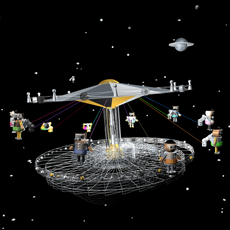 “Uncle Run” Fun Park: Space Ride #3 static token preview