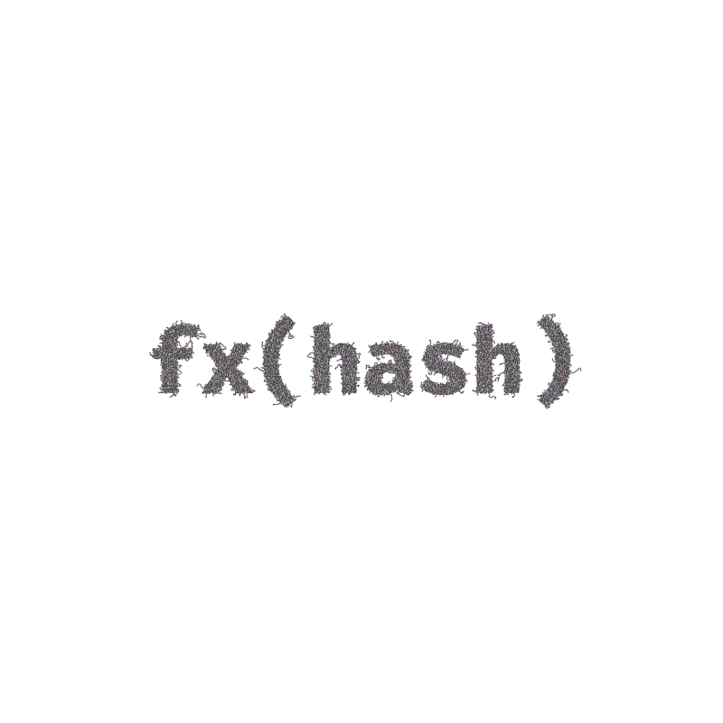 FXHASH Generative Logo #2 static token preview