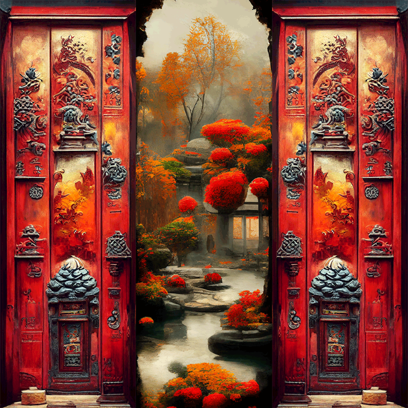 AI Chinese Garden #15 static token preview