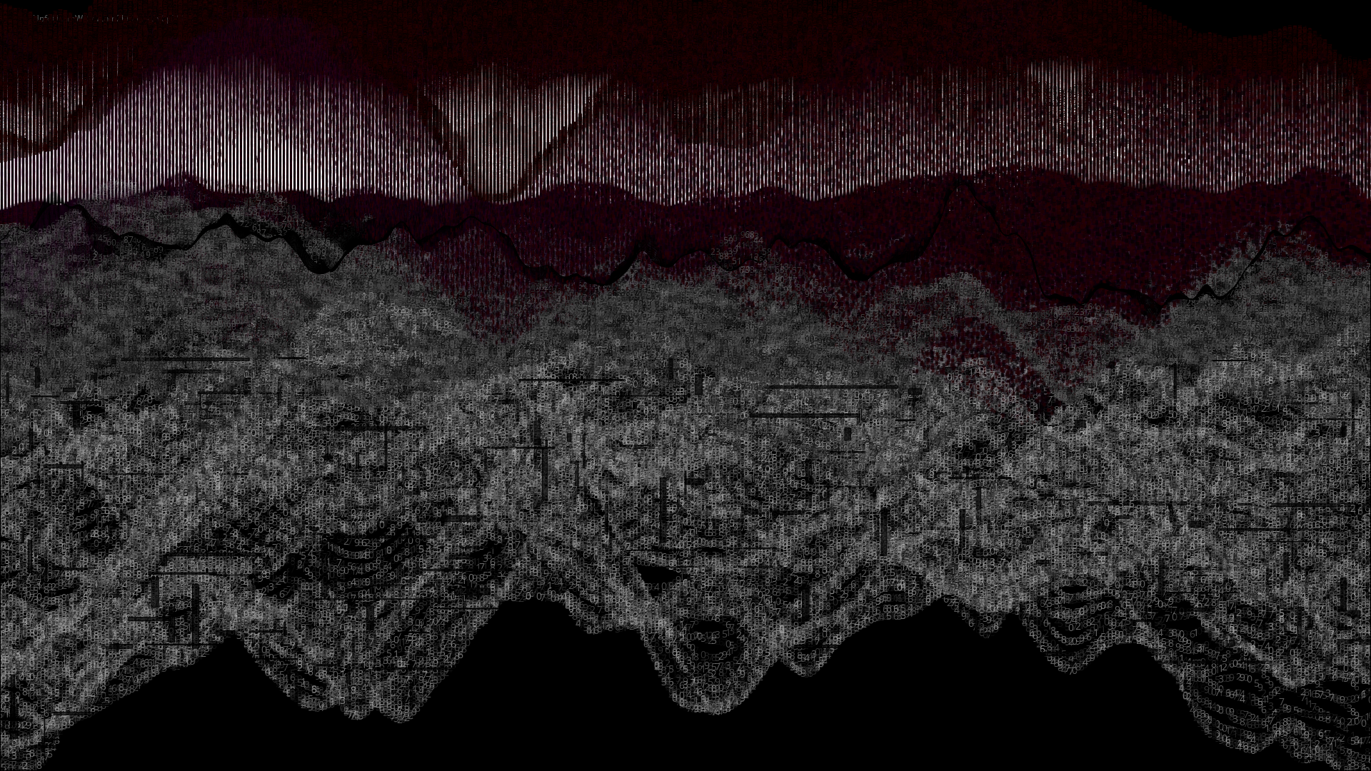 Pixel rain in a data landsacape #13 static token preview