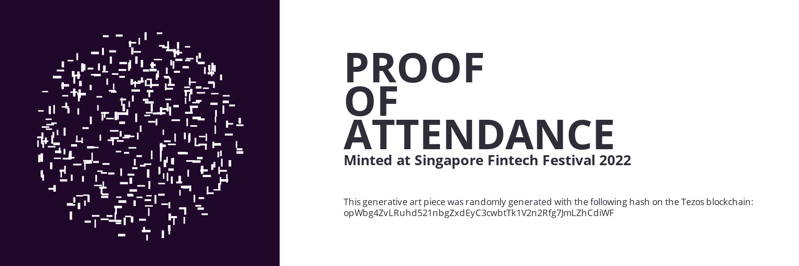 SFF2022 Proof of Attendance Token #2623 static token preview