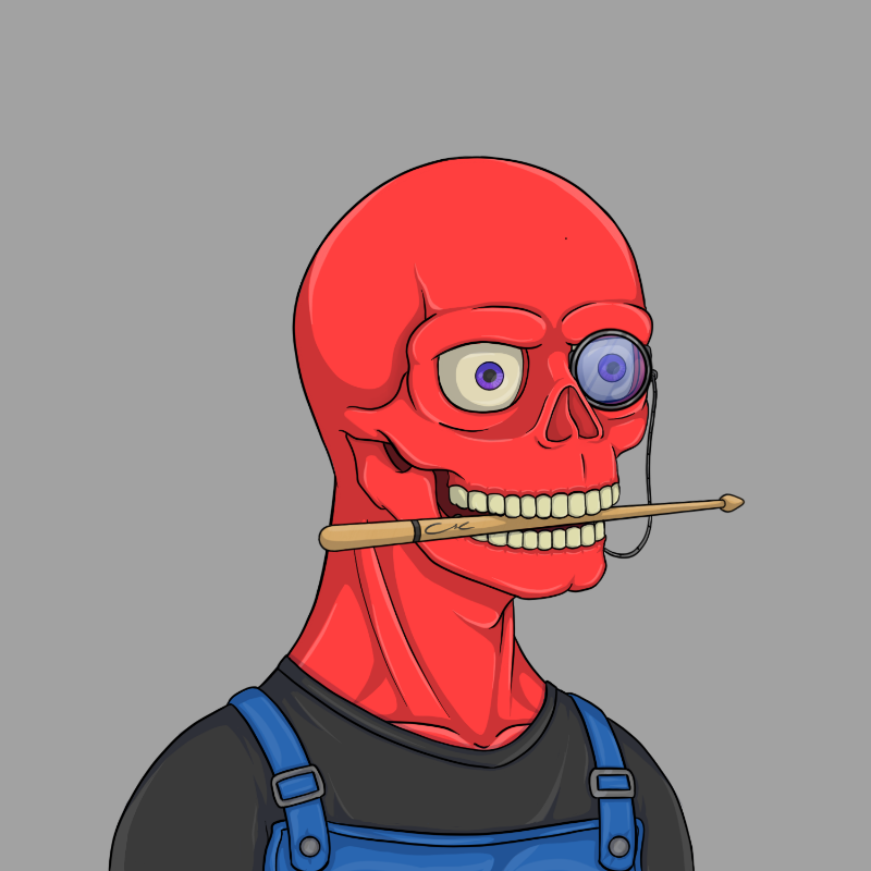 crazy skull club #35 static token preview