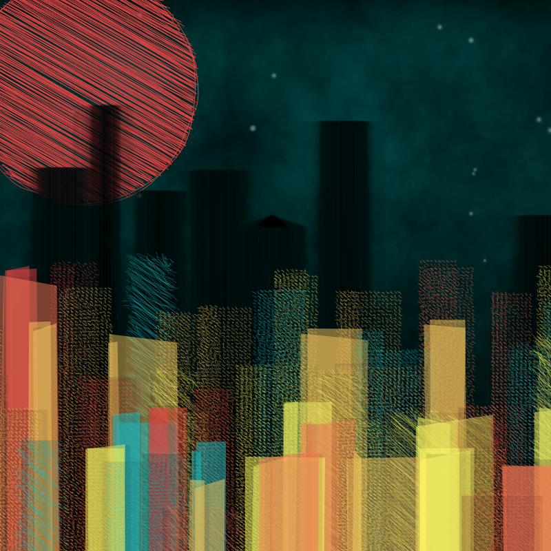 hastily-drawn cityscape sketch #44 static token preview