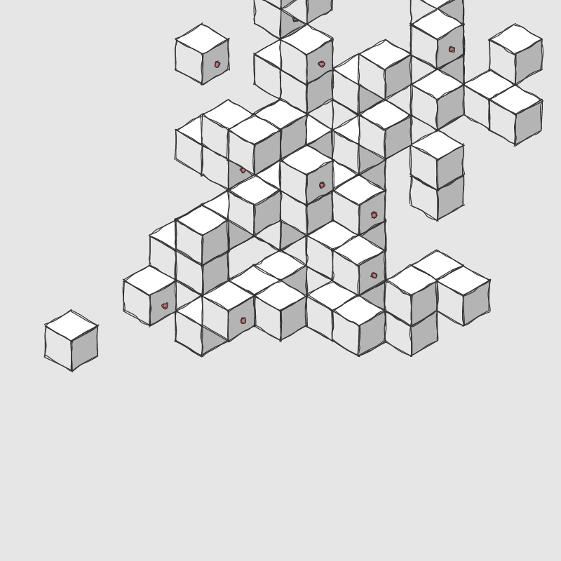 Hand drawn Voxels #5 static token preview