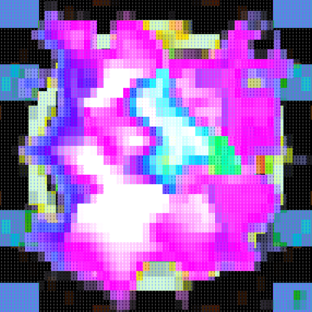 Pixelated Utopian Entity #12 static token preview