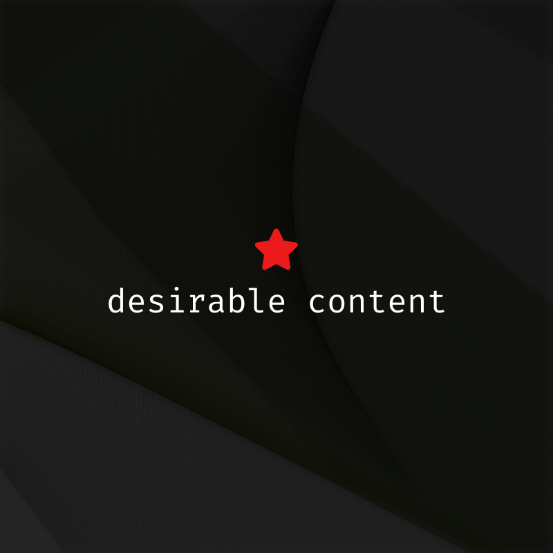 desirable content #14 static token preview