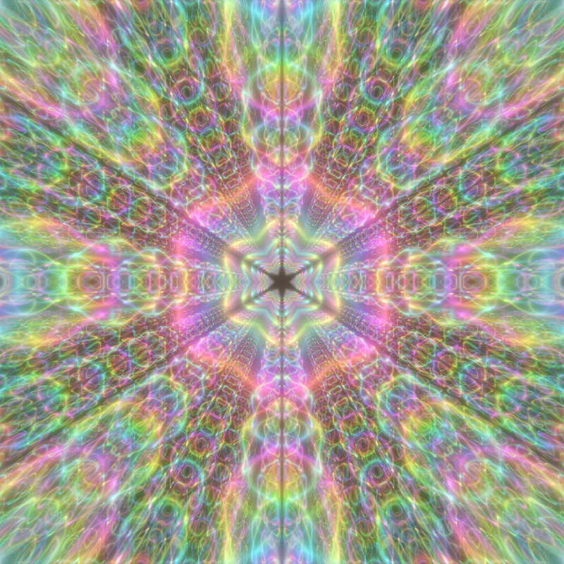 Fluorescent Hexagram #9 static token preview