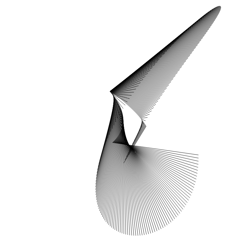 Sinus Cosinus #N Black on White #9 static token preview