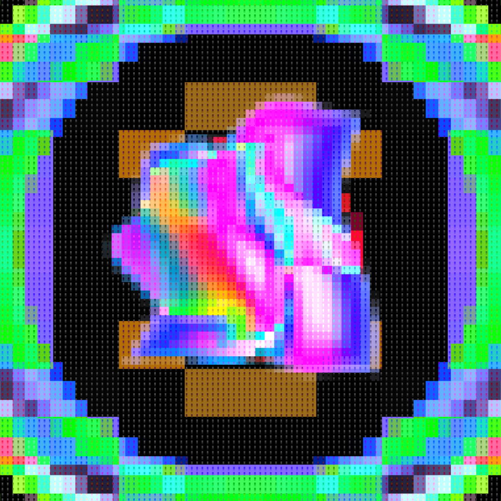 Pixelated Utopian Entity #16 static token preview