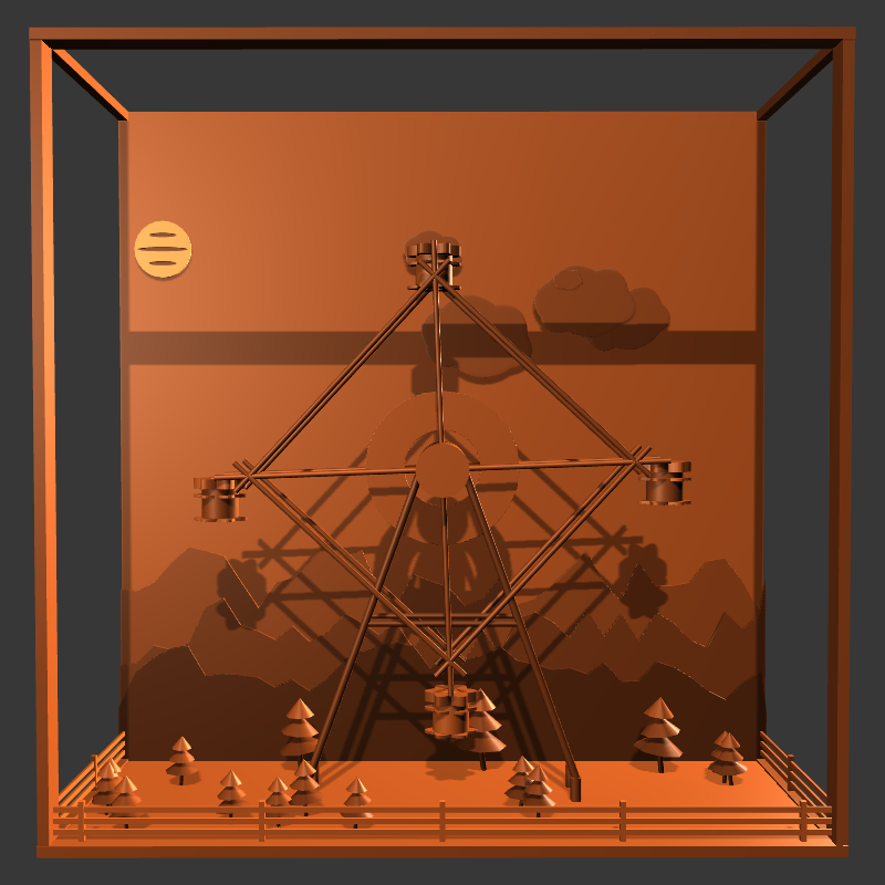 “Uncle Run” Fun Park: Ferris Wheel #16 static token preview