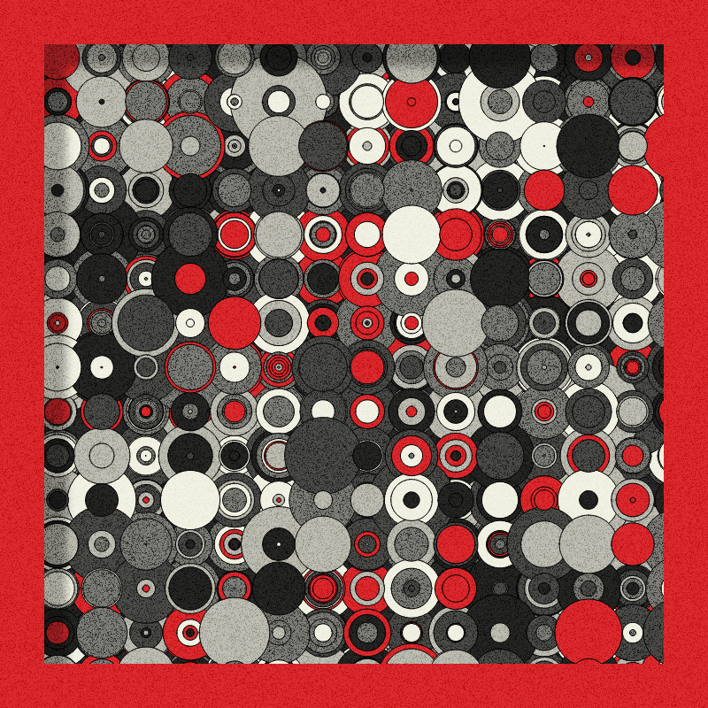 Red, Grey and Circles #15 static token preview