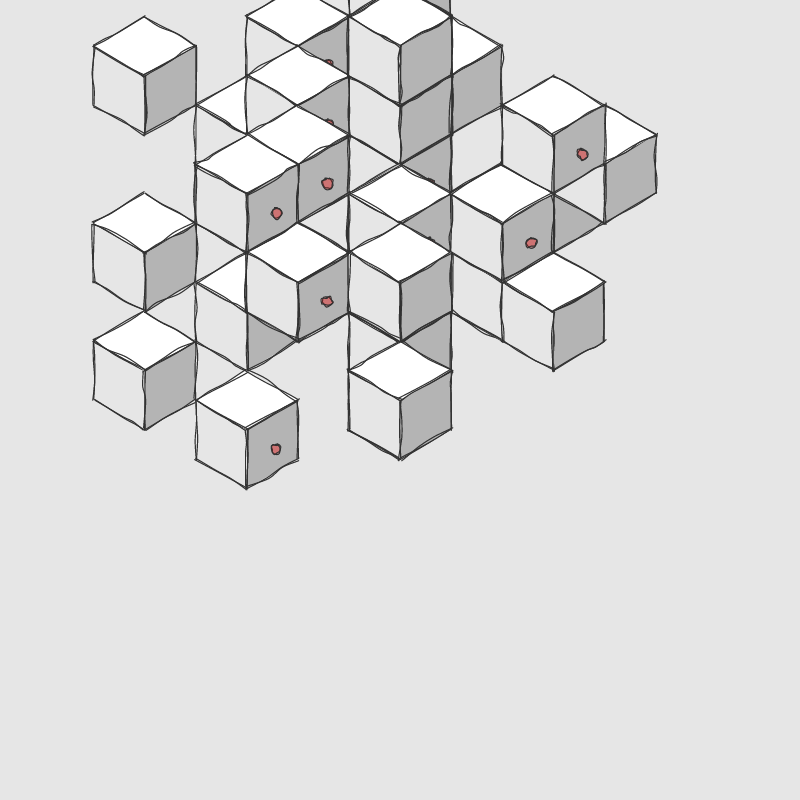 Hand drawn Voxels #10 static token preview