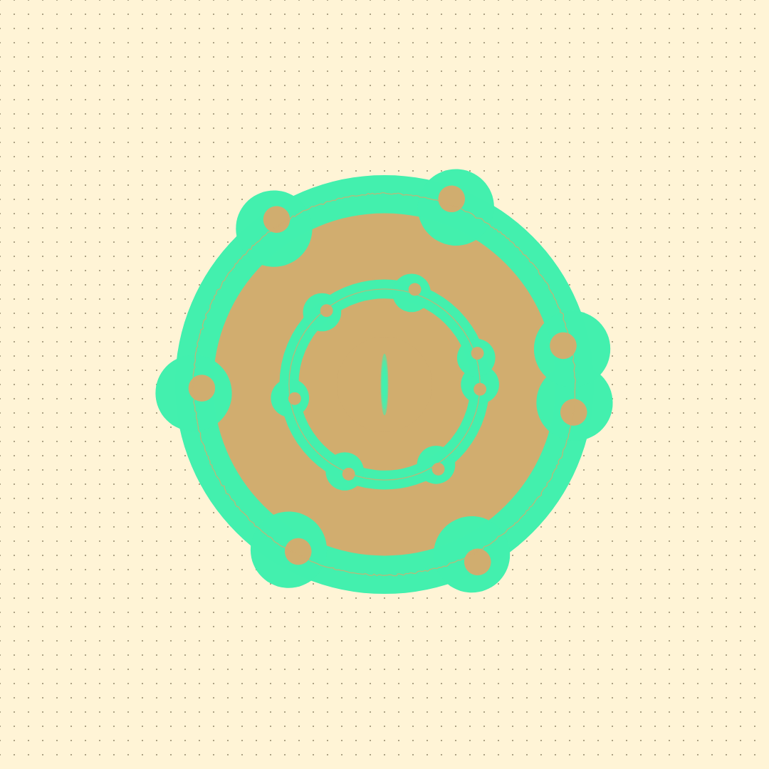 Circles on a dotted Grid #17 static token preview