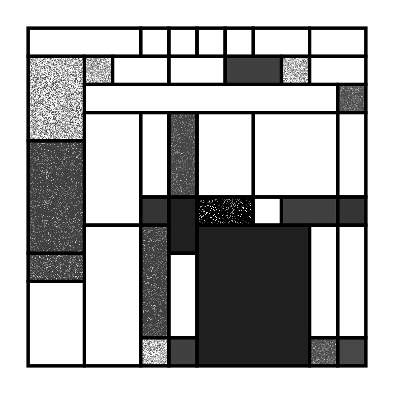 Mono Mondrian #3 static token preview