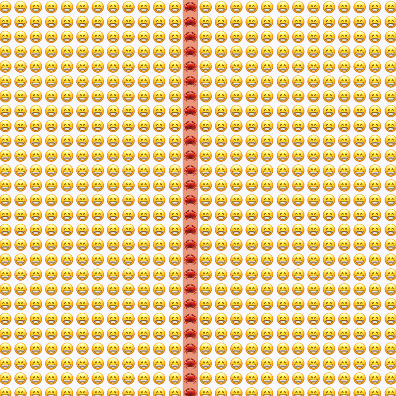 Elementary Cellular Emoji Automata #257 static token preview