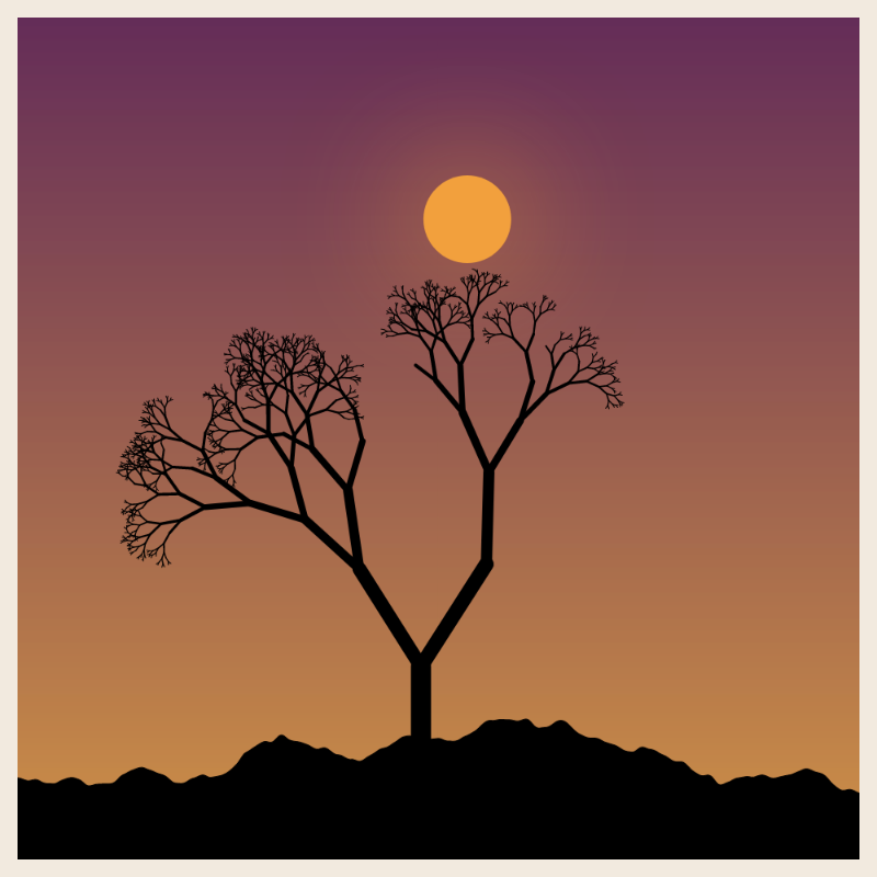 Sunset on cliff #6 static token preview