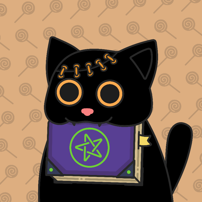 Addams Cat #5 static token preview