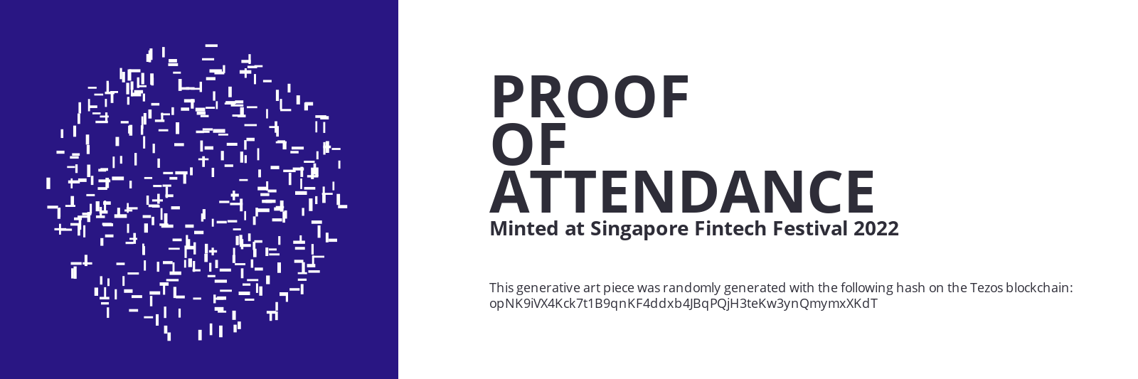 SFF2022 Proof of Attendance Token #1703 static token preview