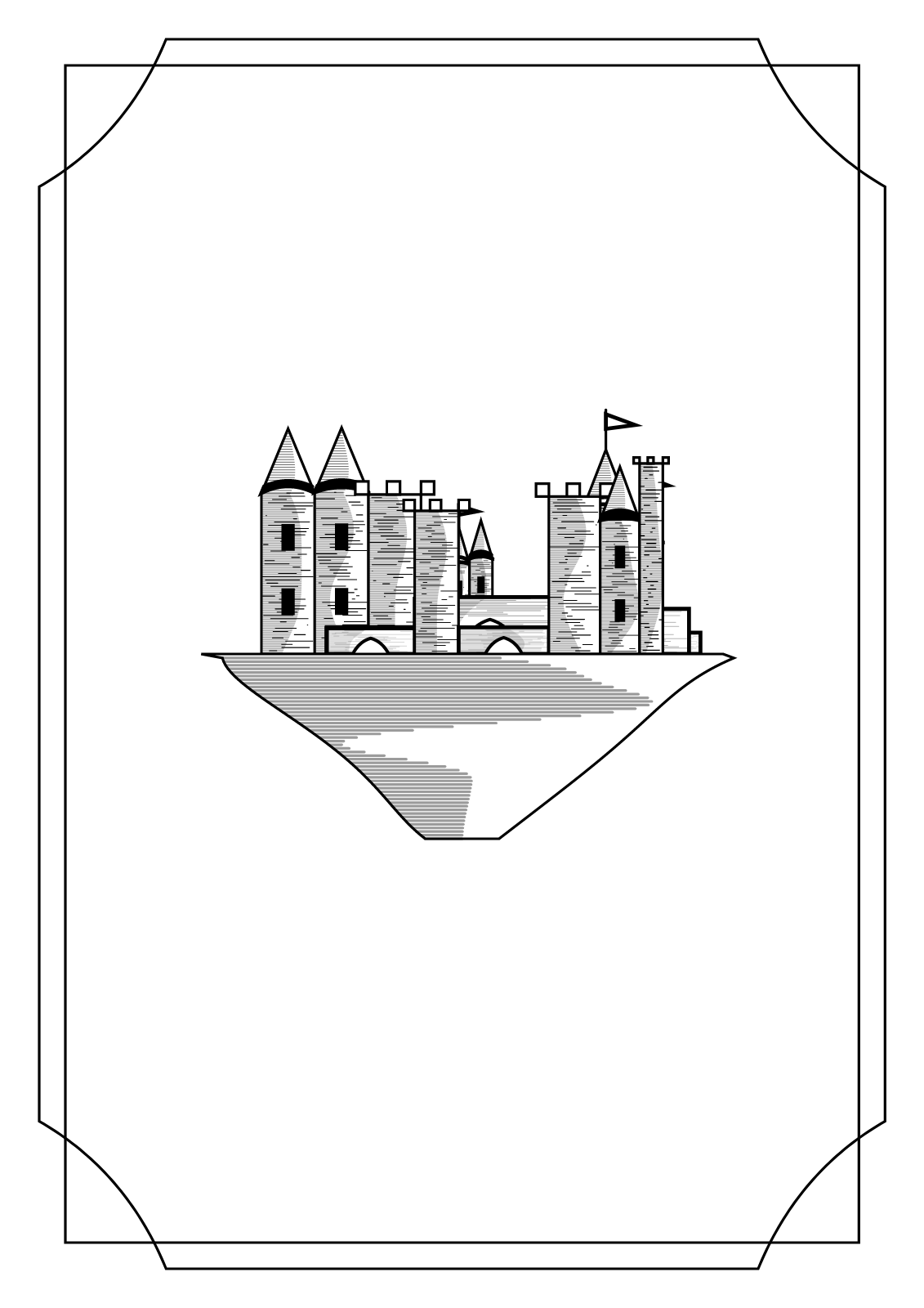 Minimalist Castle #2 static token preview