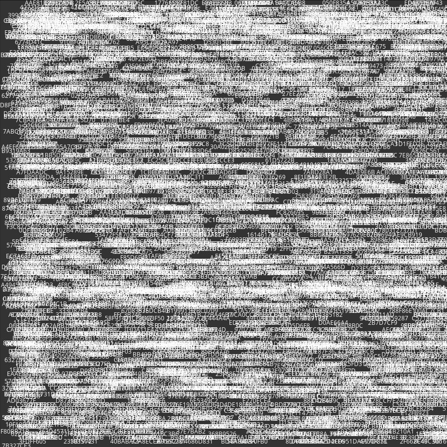 Painting by Random Hexadecimal Numbers #6 static token preview