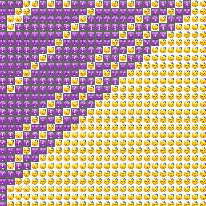 Elementary Cellular Emoji Automata #25 static token preview