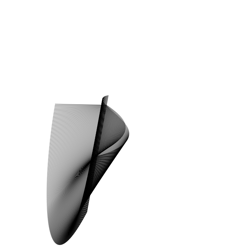 Sinus Cosinus #N Black on White #2 static token preview