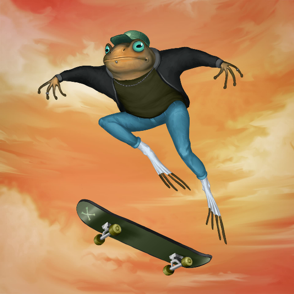 SKATER FROGS 🐸 #4 static token preview