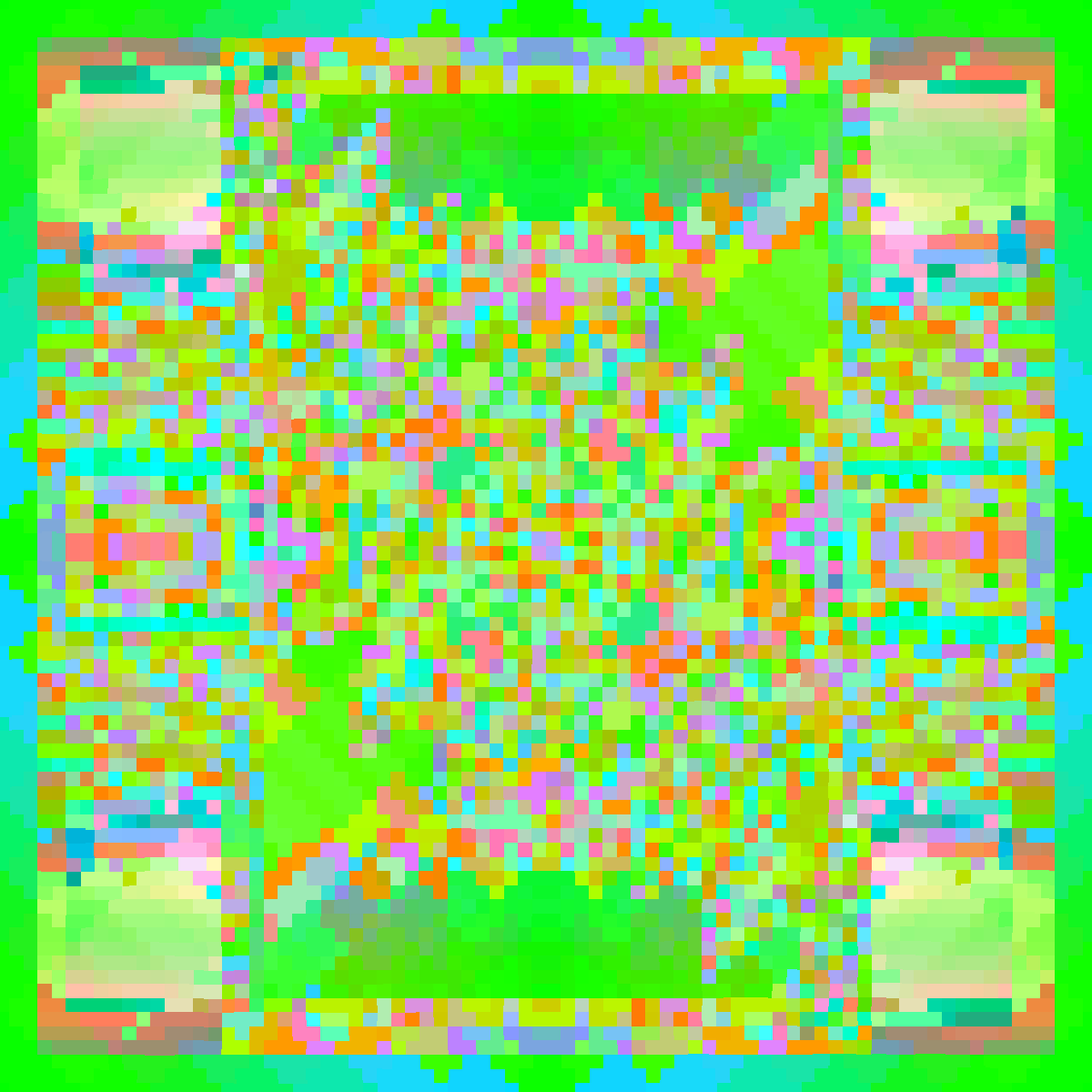 Psychedelic Dance of Pixels #14 static token preview