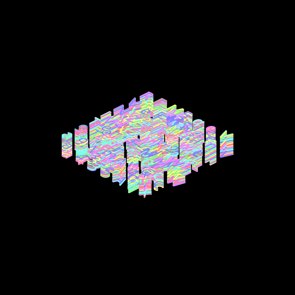 ISCII Rainbow Redux #4 static token preview