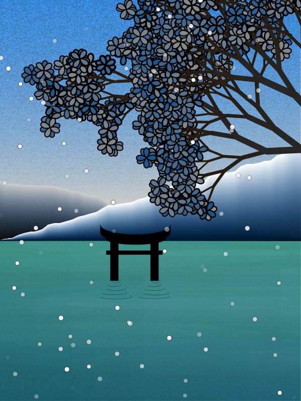 Winter morning in a village near Tokyo #5 static token preview