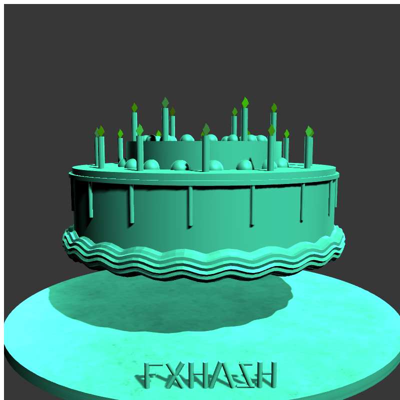 “Happy 1st Year Anniversary” #19 static token preview