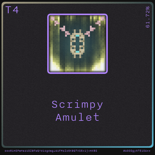 Gear for your quests - Amulet #16 static token preview