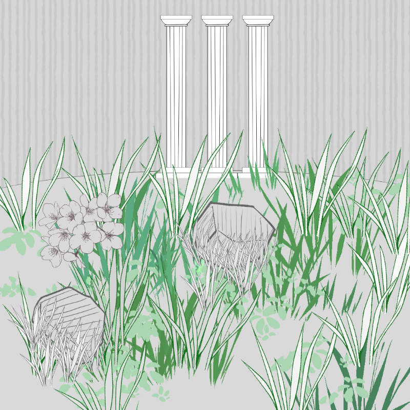 Wild Grass and Rubble #22 static token preview