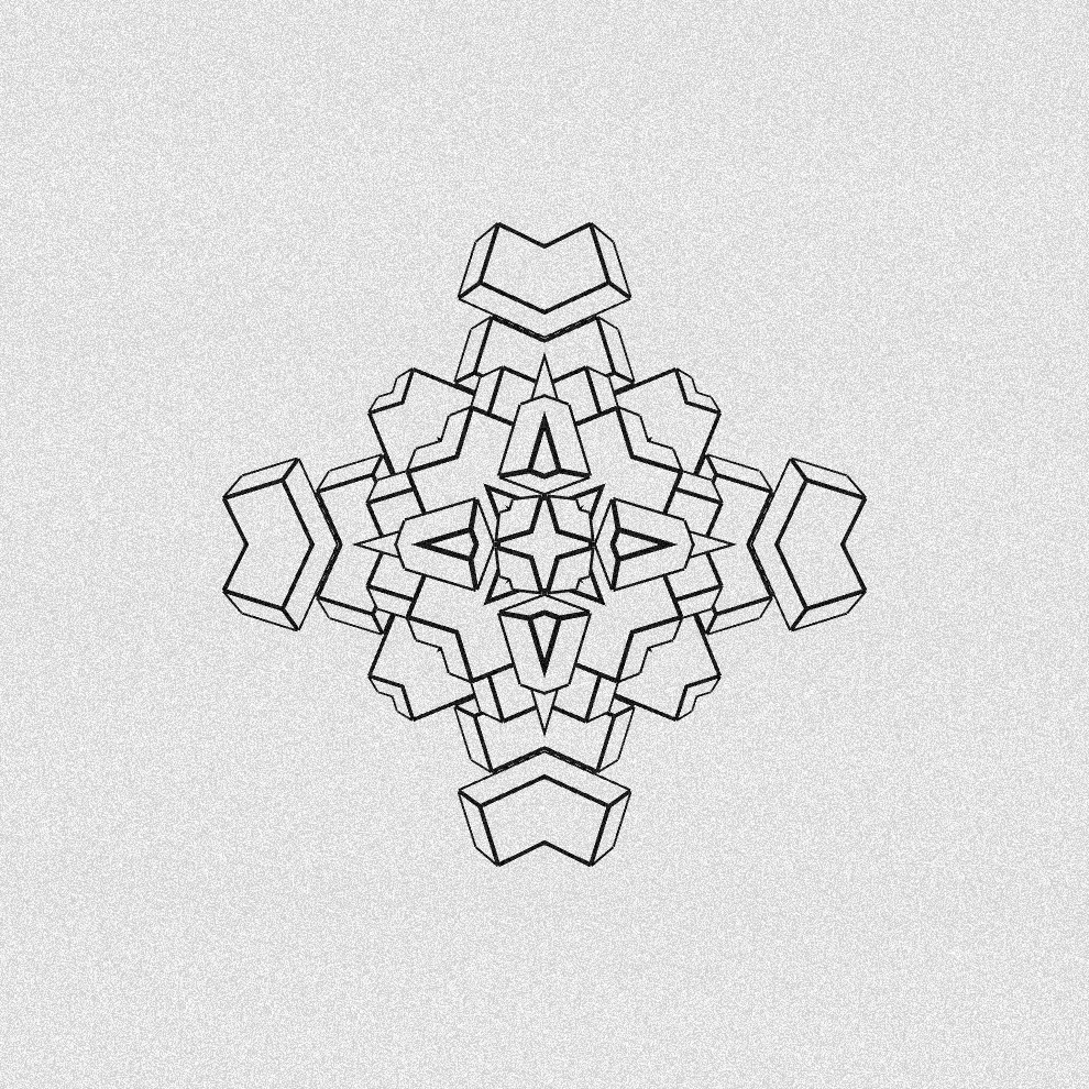 Monochrome Kaleido #16 static token preview