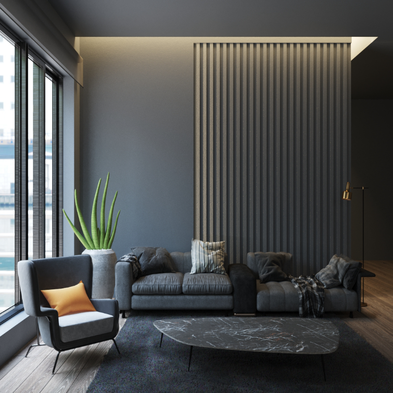Modern living room GEN #4 static token preview