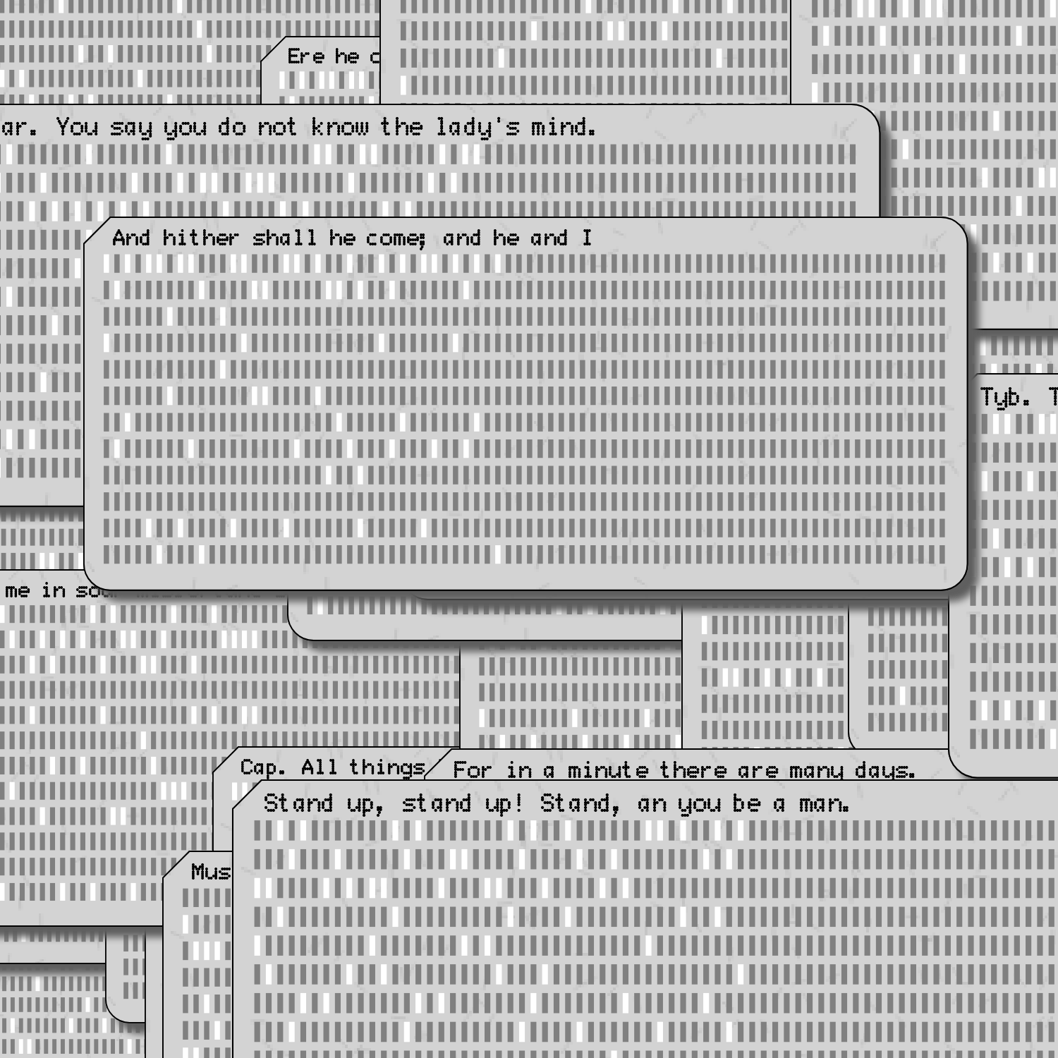 Romeo and Juliet on Punched Cards (Free) #22 static token preview
