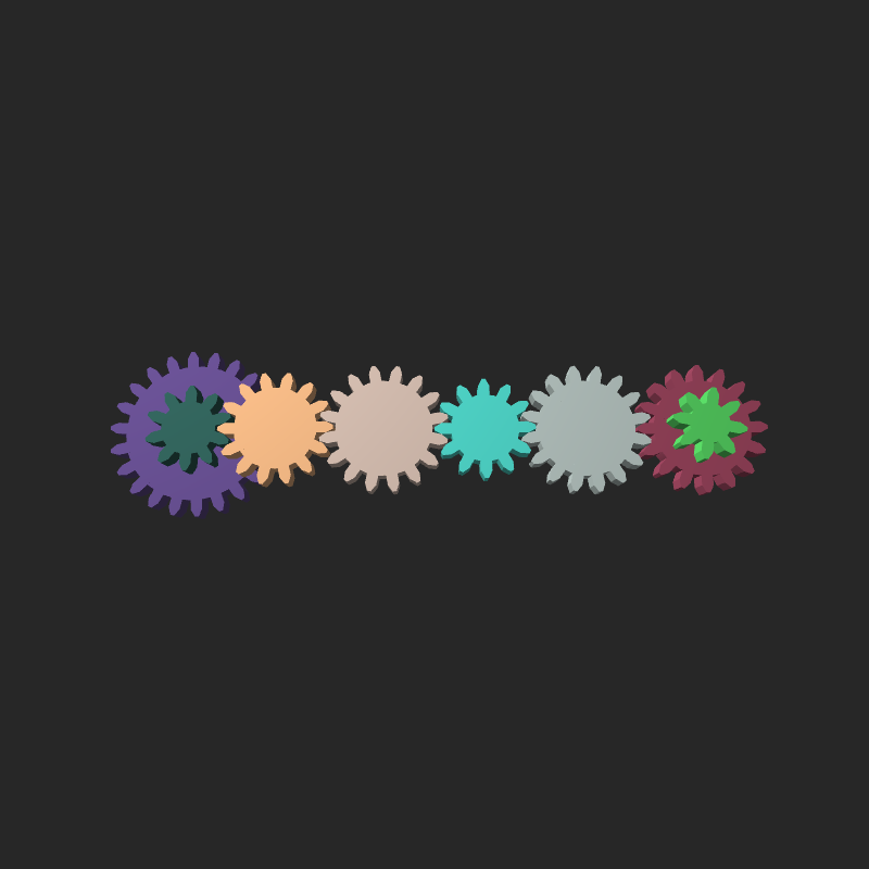 Mechanical gears #3 static token preview