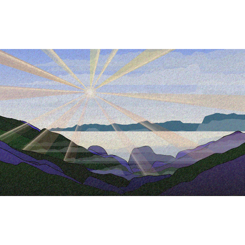 Sunrise over a Mountain Lake #11 static token preview