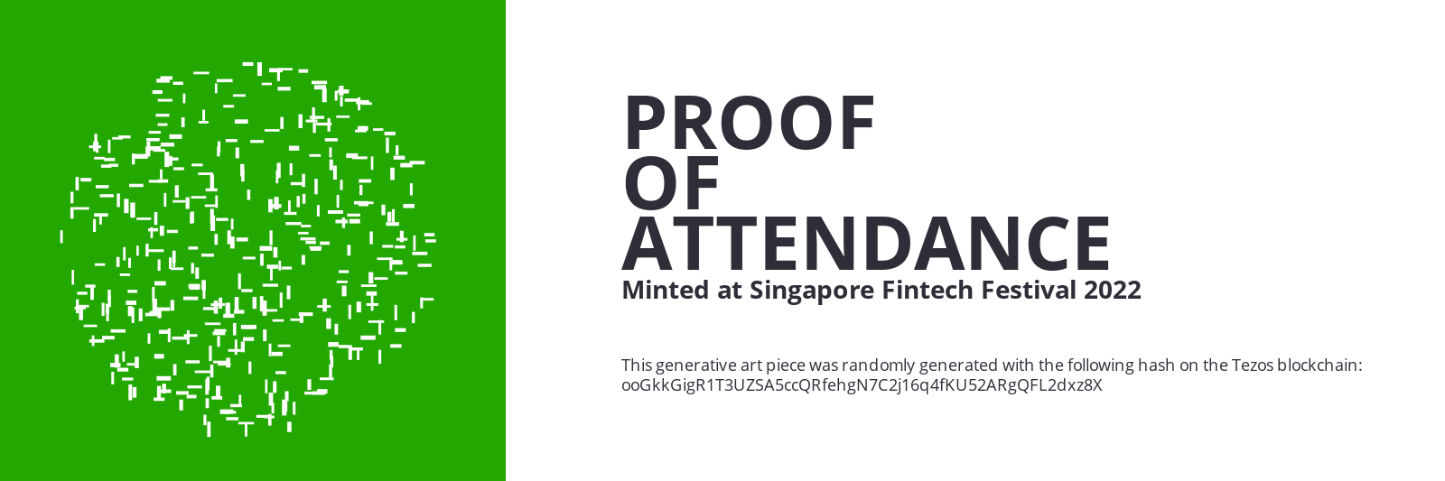 SFF2022 Proof of Attendance Token #1304 static token preview