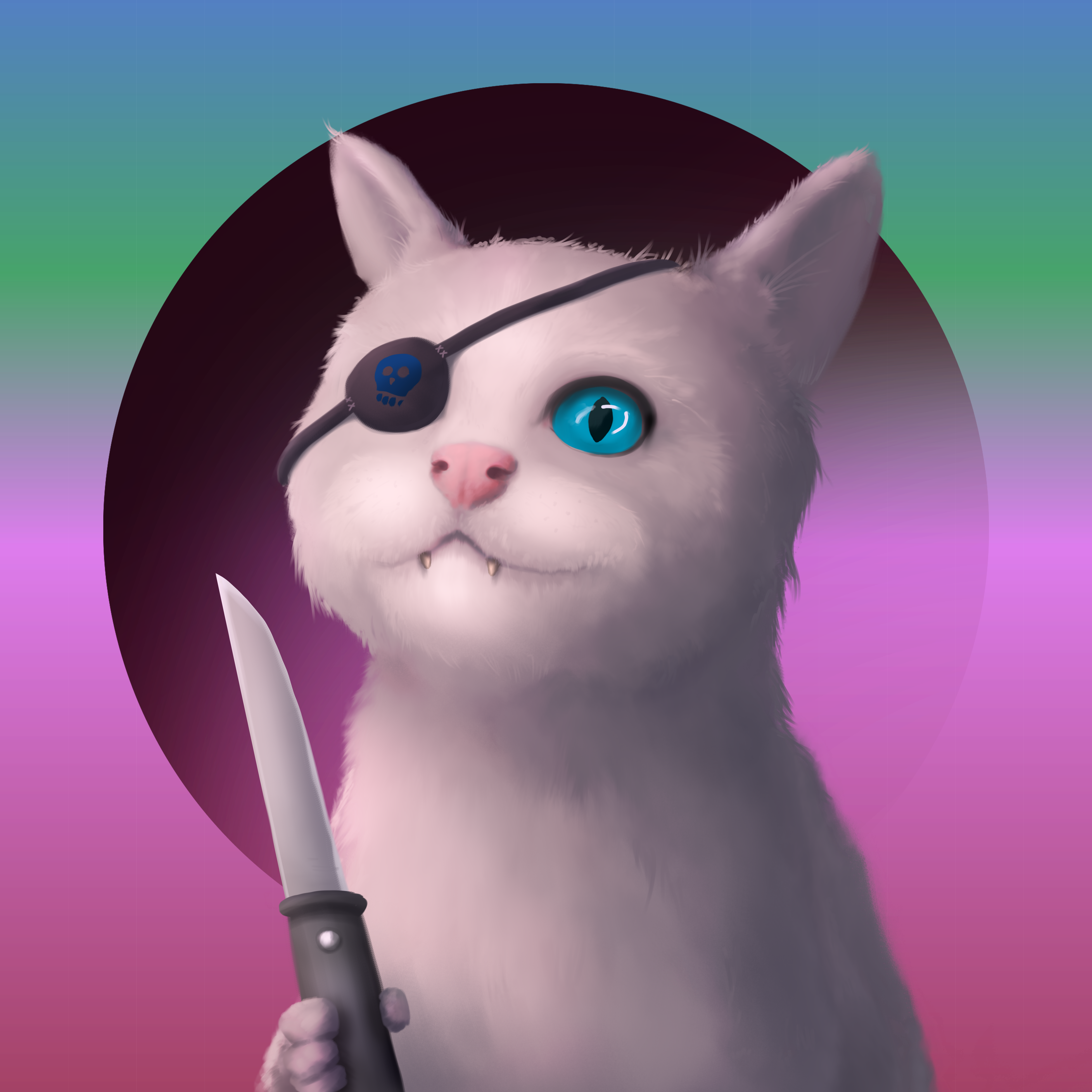 Crazy cat #6 static token preview