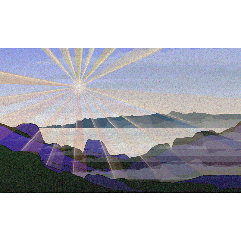 Sunrise over a Mountain Lake #21 static token preview