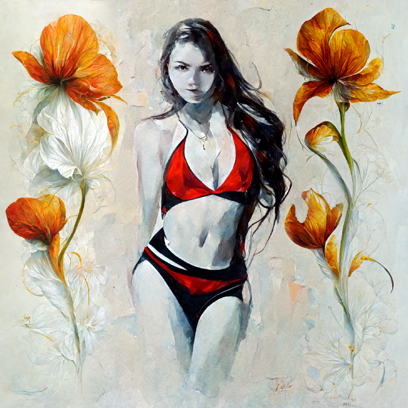 Girl and Flower #3 static token preview