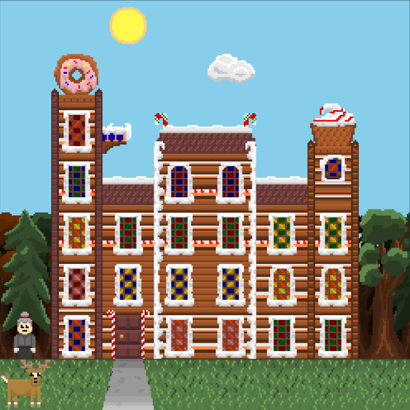 2D Mansion Candy House #6 static token preview