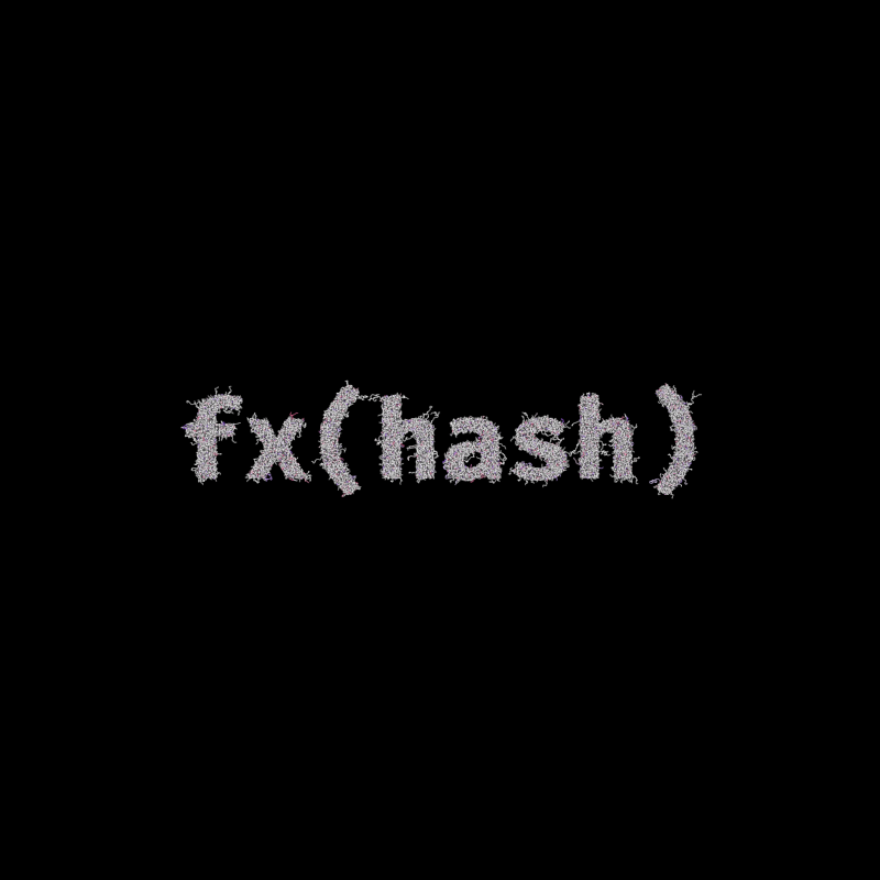 FXHASH Generative Logo #31 static token preview