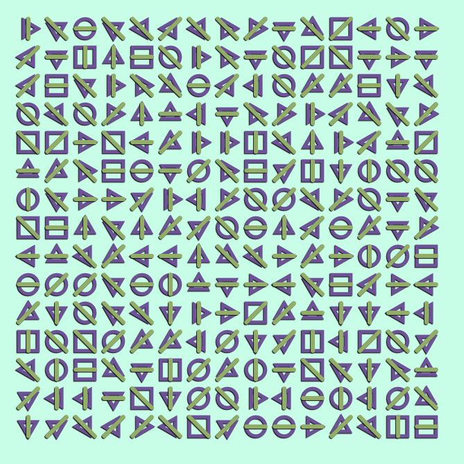 Geometric abstraction #7 static token preview